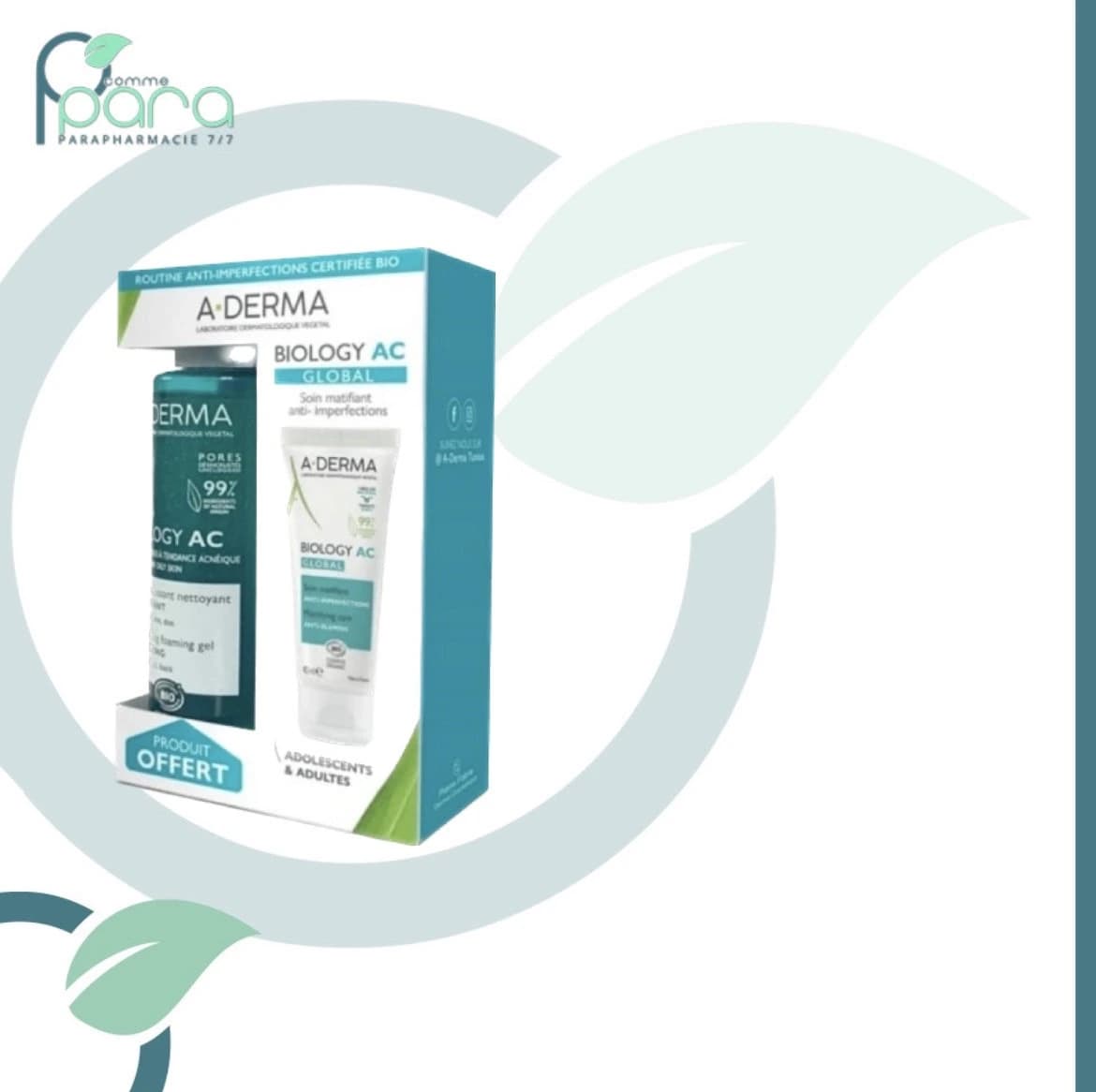ADERMA Coffret Biology AC Gel Net OFFERT