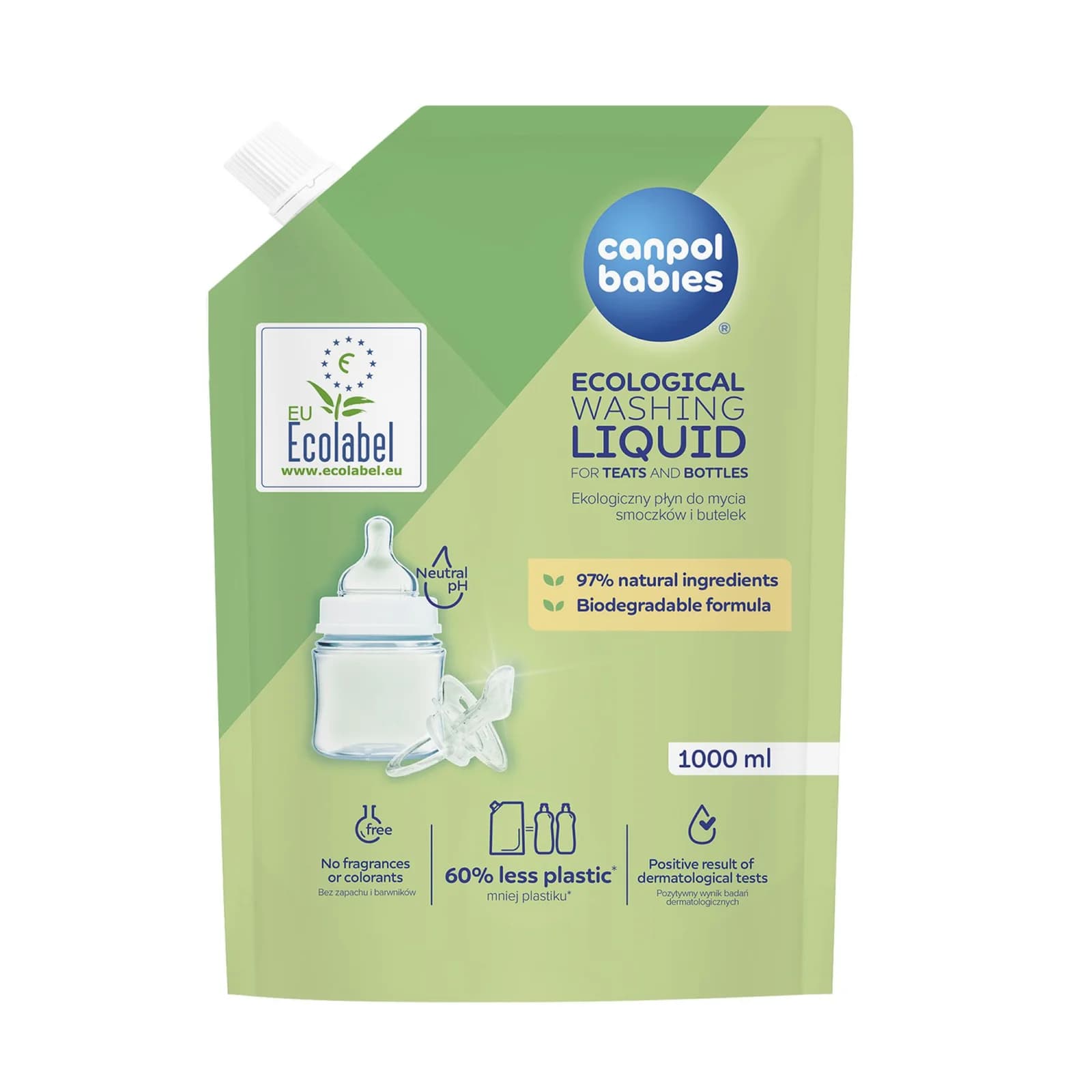 CANPOL bébés Liquide Lavant RECHARGE 1L
