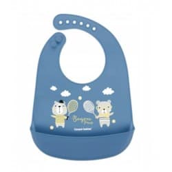 CANPOL BABIES BAVOIR SILICONE AVEC POCHE BONJOUR PARIS 74/027