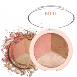 GOLDEN ROSE NUDE LOOK BAKED TRIO FACE POWDER 9.5GR