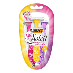 BIC MISS SOLEIL RASOIR JETABLE POUR FEMME 3 LAMES 4 PIECES