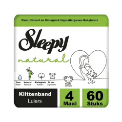SLEEPY NATURAL JUMBO COUCHES BEBE TAILLE 4 - 60 UNITES