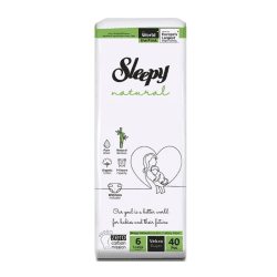 SLEEPY NATURAL JUMBO COUCHES BEBE TAILLE 6 - 40 UNITES