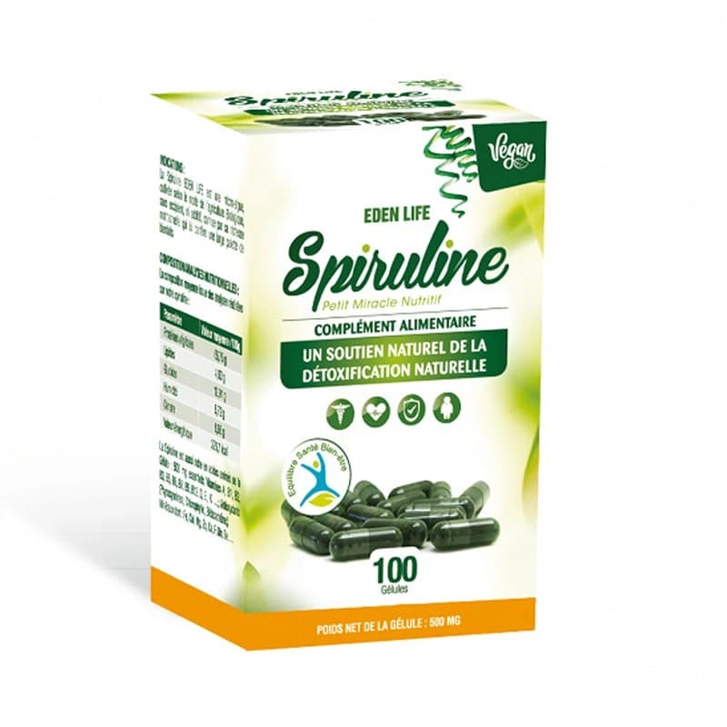 EDEN LIFE SPIRULINE BT/100 GELULES