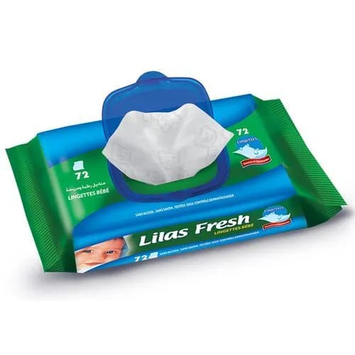 LILAS LINGETTE BÉBÉ FRESH 72 PCE