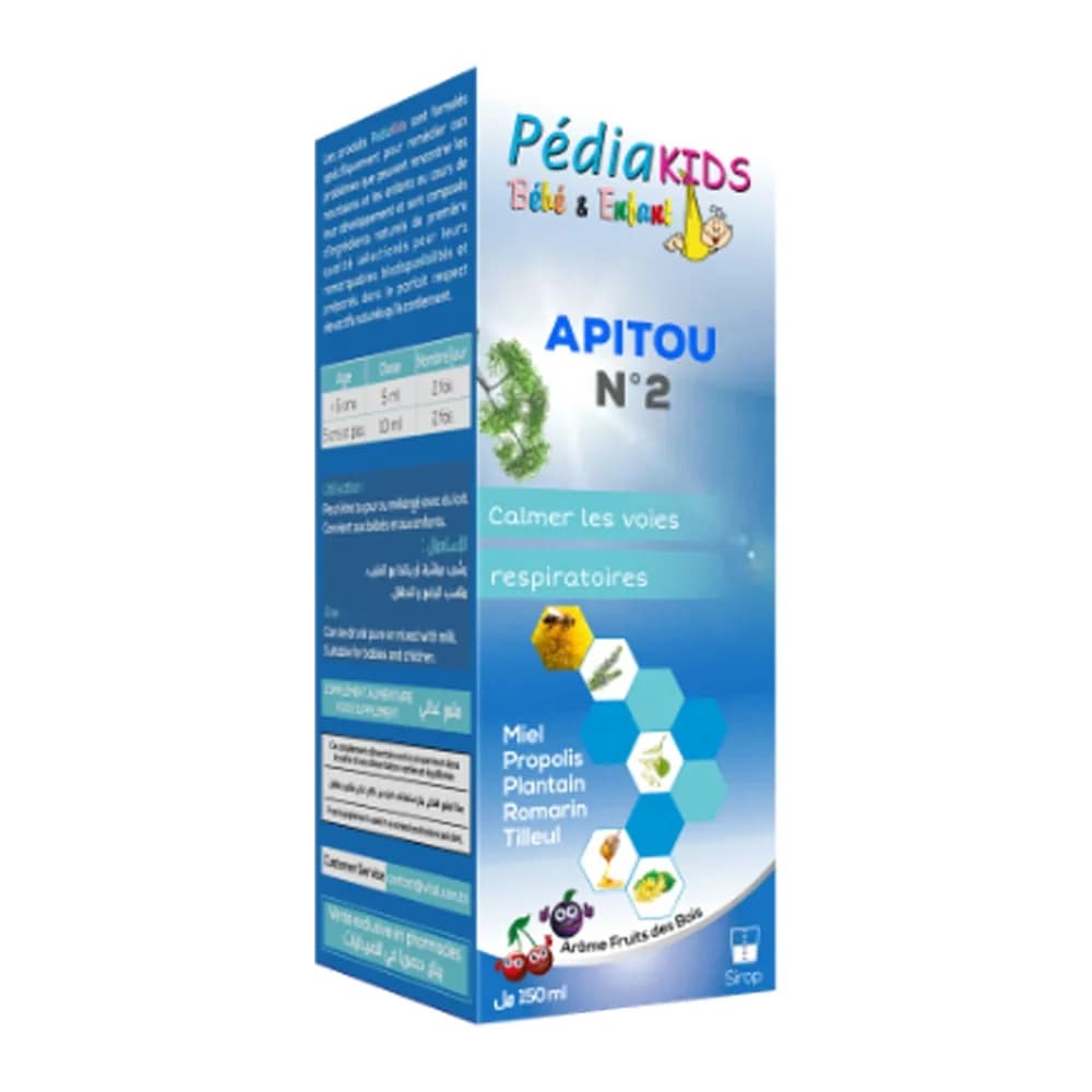 VITAL PEDIAKIDS APITOU N 2 SIROP 150ML BEBE ET ENFANT