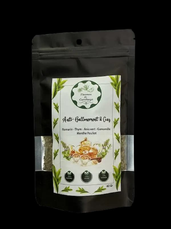 TISANES DE CARTHAGE ANTI BALLONEMENT & GAZ 40GR