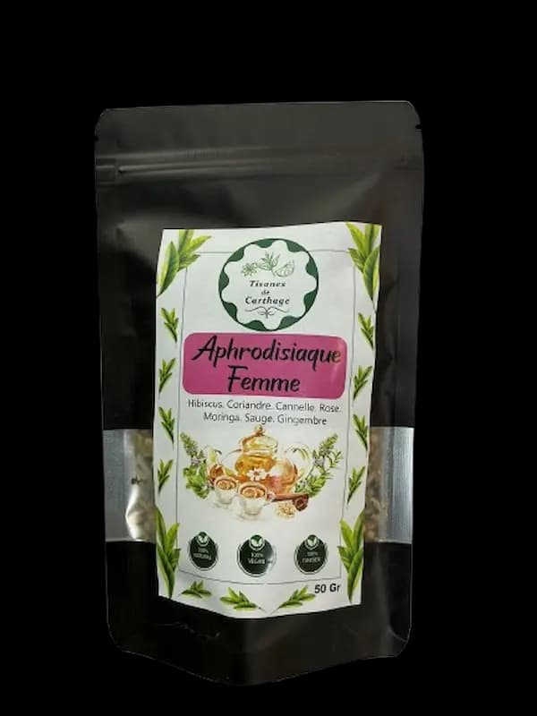 TISANES DE CARTHAGE APHRODISIAQUE FEMME 50GR