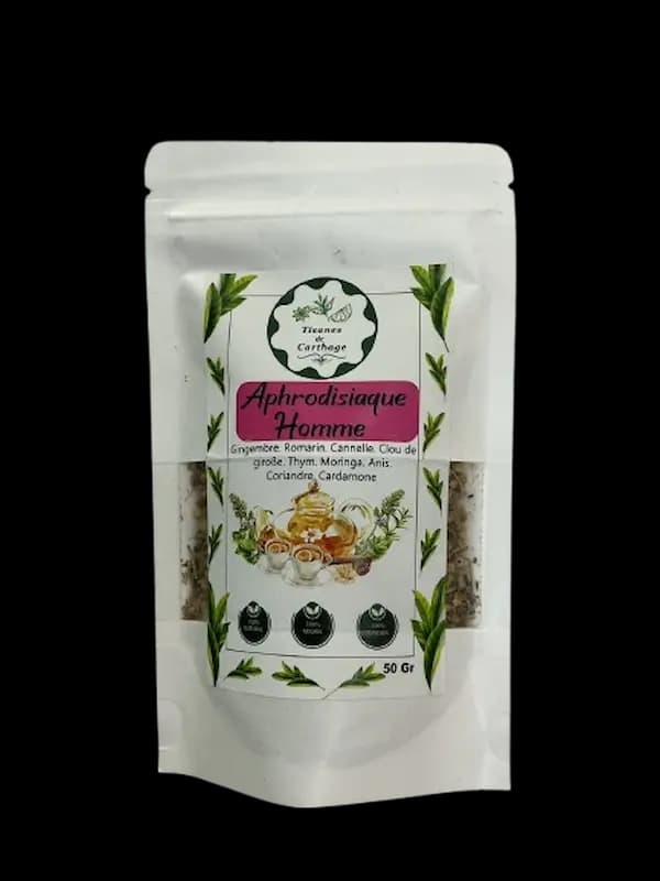 TISANES DE CARTHAGE APHRODISIAQUE HOMME 50GR