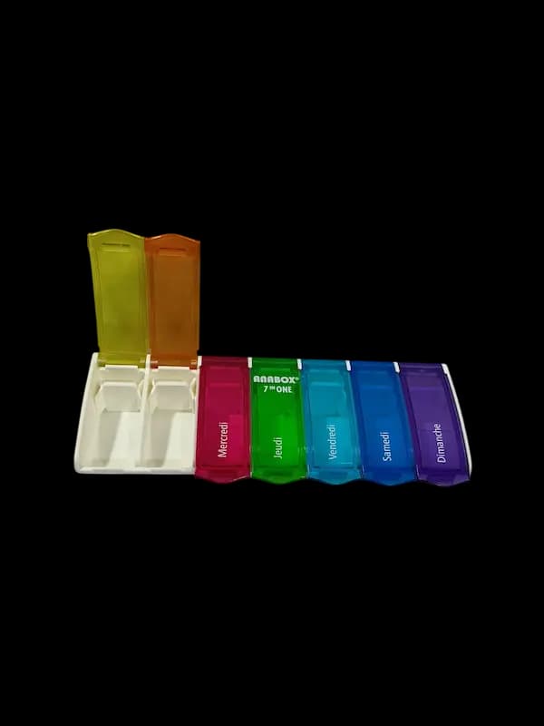 ANABOX PILULIER MULTICOLORE B/7