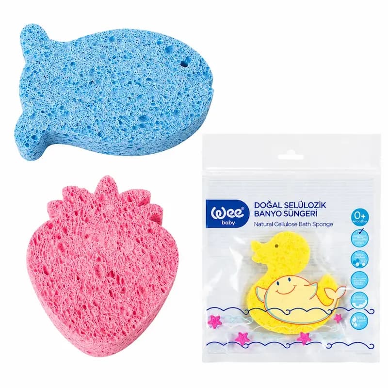 WEE EPONGE DE BAIN EN CELLULOSE NATUREL 915