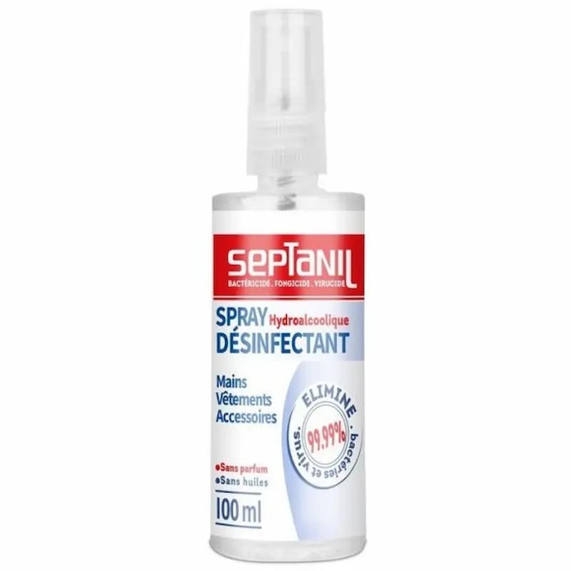 SEPTANIL SOLUTION HYDROALCOOLIQUE DESINFECTANTE 100ML