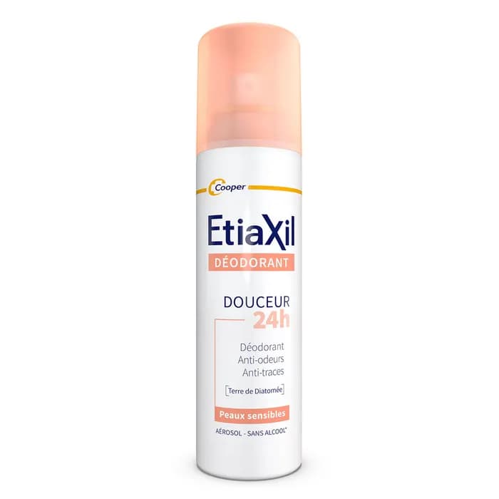 ETIAXIL deodorant aerosol douceur 24h peaux sensibles 150ml