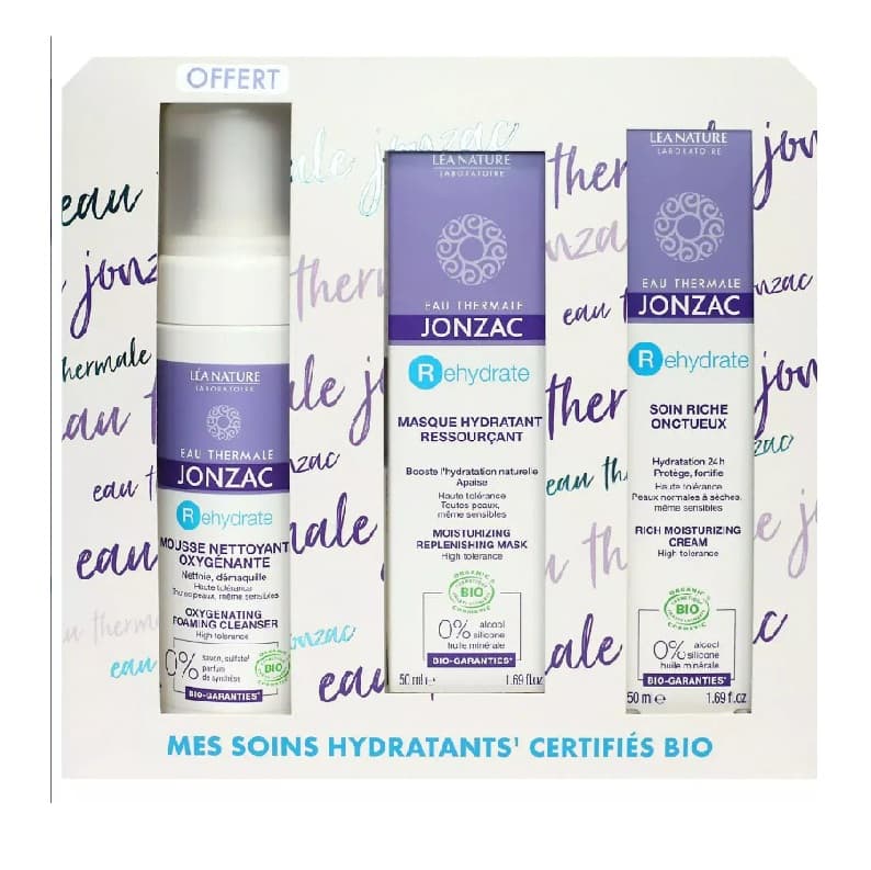 Jonzac coffret mes soins hydratants certifies bio