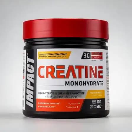 Impact Créatine Monohydrate Aromatisée 500g Passion Fruits