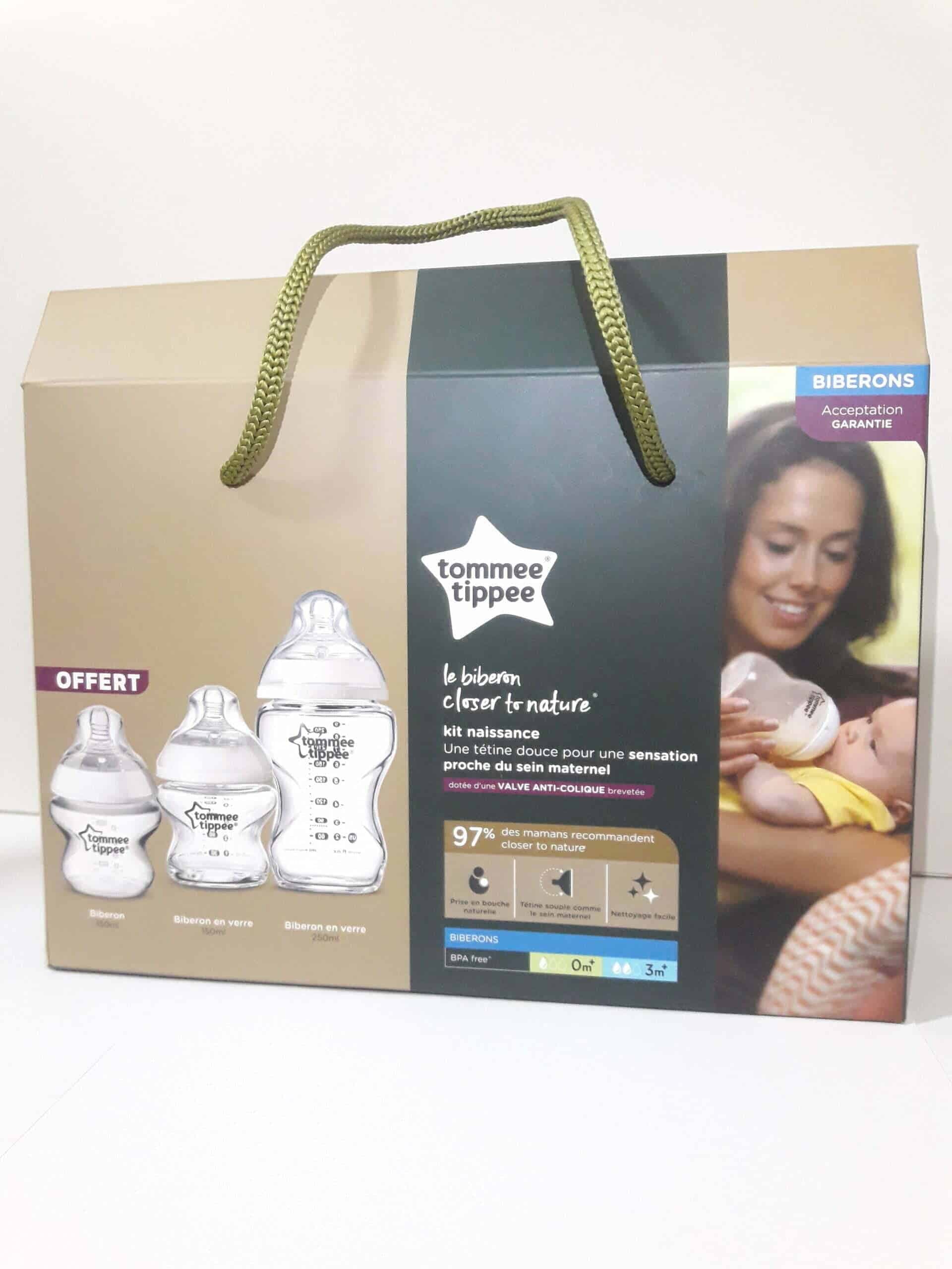 TOMMEE TIPPEE PACK CTN BIBERON VERRE 250 ML+ BIBERON VERRE 150 ML+”BIBERON 150 ML OFFERT”