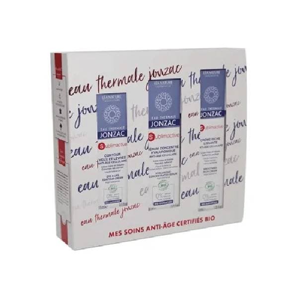 Jonzac coffret mes soins anti-âge certifies bio