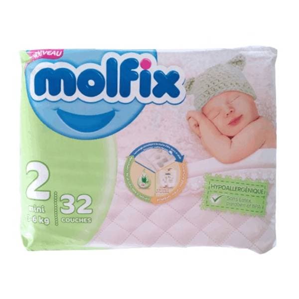 MOLFIX couche bebe T2 (3-6) kg B/32
