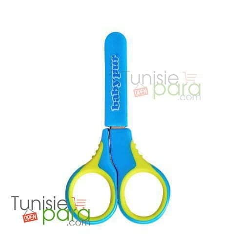 BABY PUR Ciseaux A Bouts Ronds 0m+ bleu REF 76905