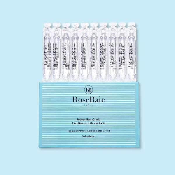 RoseBaie Ampoules Prévention Chute Kératine x huile de ricin