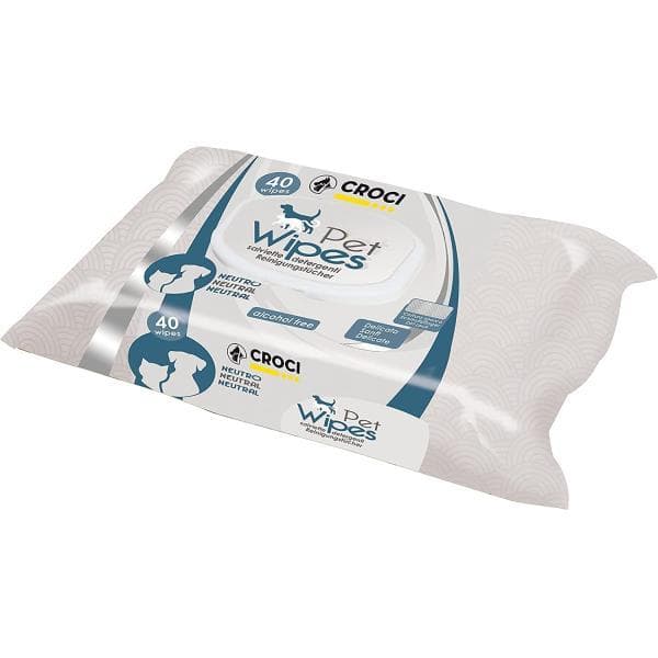 Lingette pour animaux 40pcs Neutre