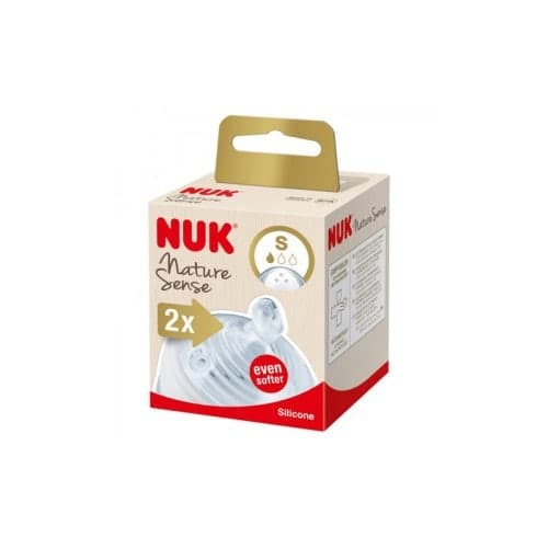 NUK 2 tétines nature sense S 0-6m