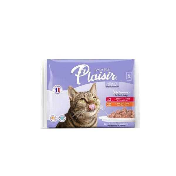 Pack Pochon 4x85gr Poulet & Boeuf