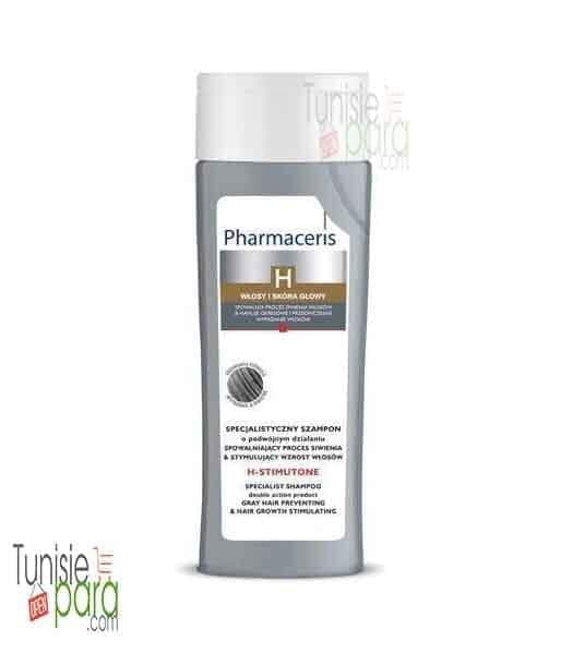 Pharmaceris H Stimutone shampooing anti chute anti cheveux gris 250 ml