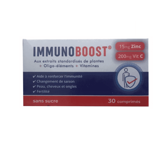 IMMUNOBOOST ZINC + VIT C 30 Comprimes