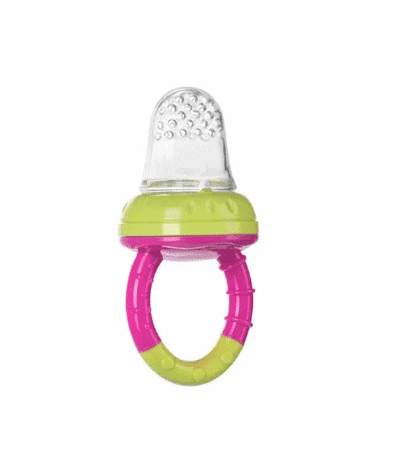 canpol sucette a fruit filet d’alimentation silicone rose/vert