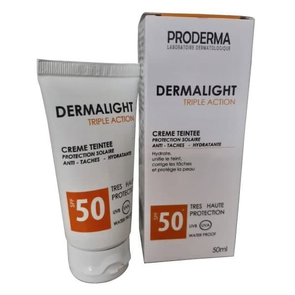 PRODERMA Dermalight triple action Crème teintée SPF 50ml