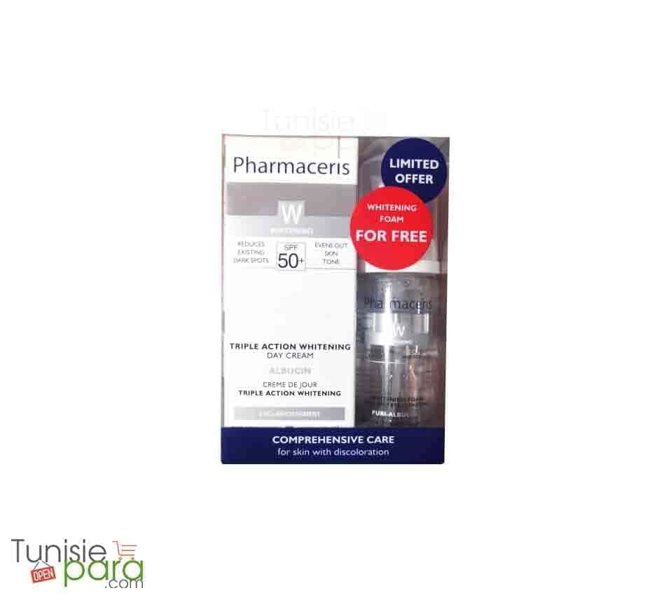 Pharmaceris coffret Albucin triple action crème de jour SPF50+ 30ML
