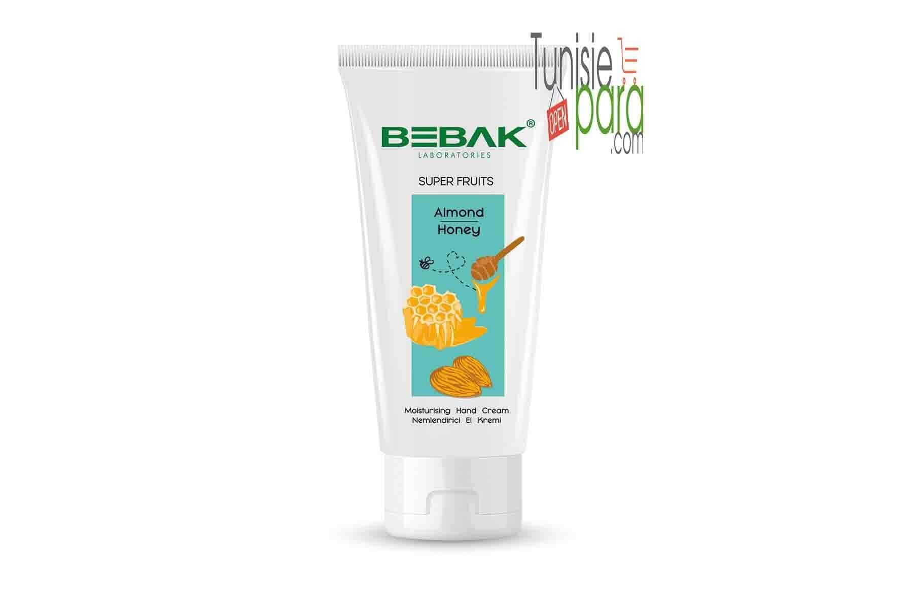 Bebak Crème pour les mains – Extrait de miel et d’amande 40 ml