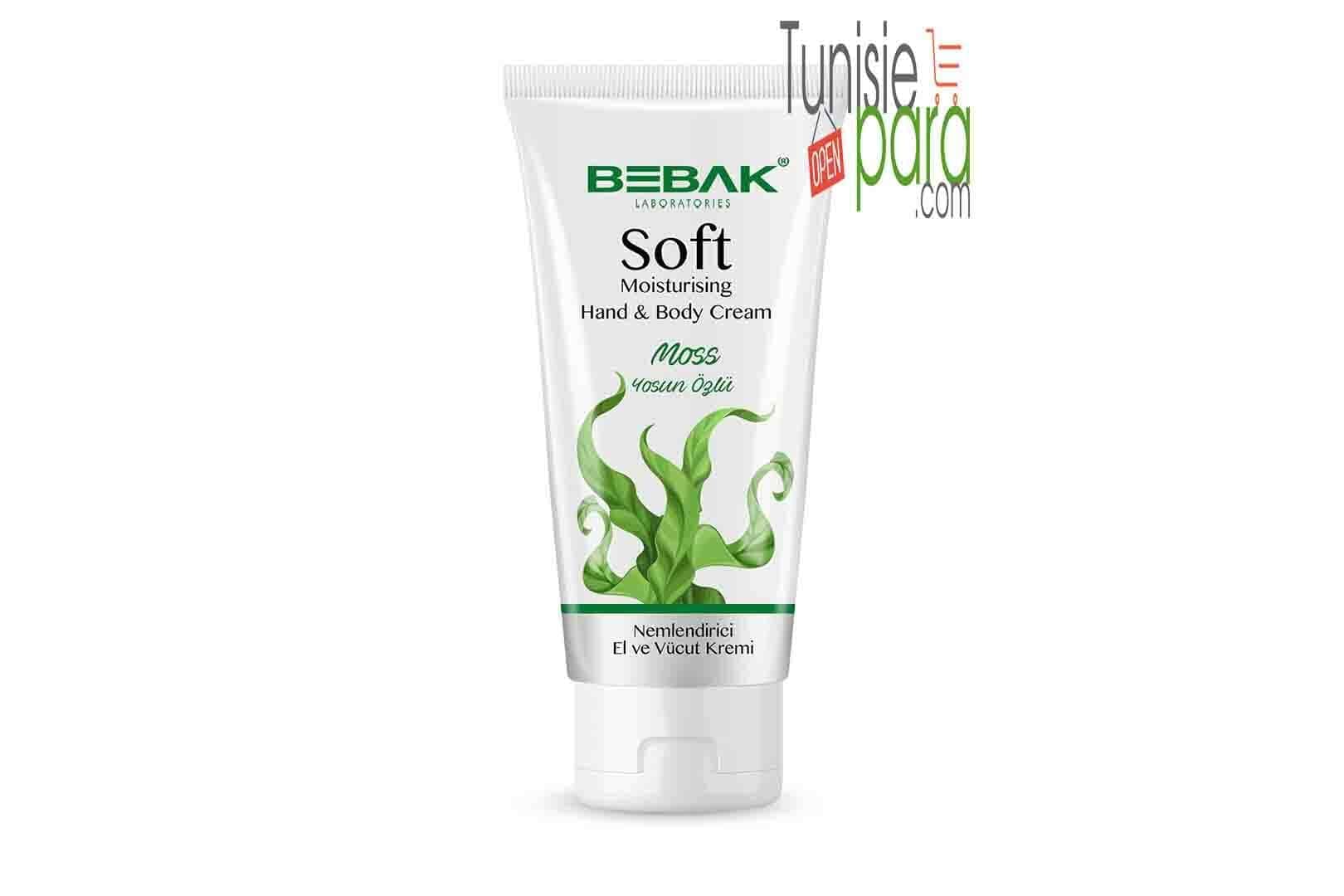 Bebak Soft Crème Mains et Corps – Extrait d’Algue 75 ml