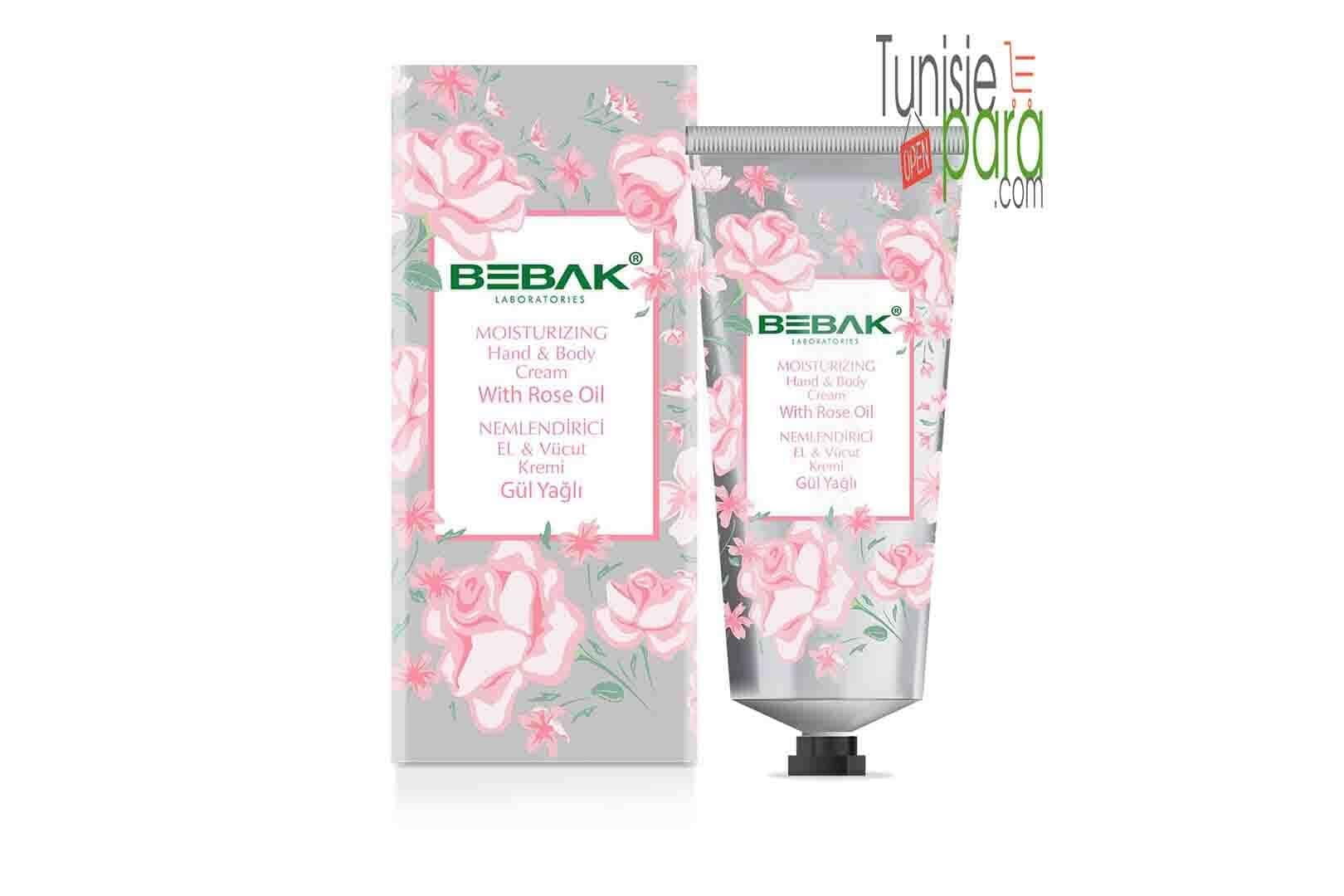 BEBAK Crème pour les mains à l’extrait de rose 60 ML