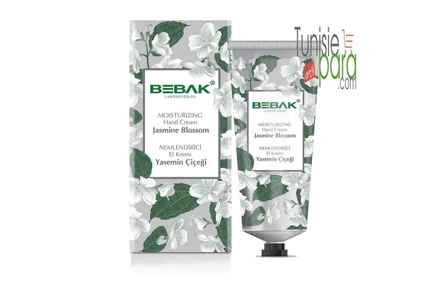 Bebak Crème pour les mains à l’extrait de fleur jasmine blossom 60 ml