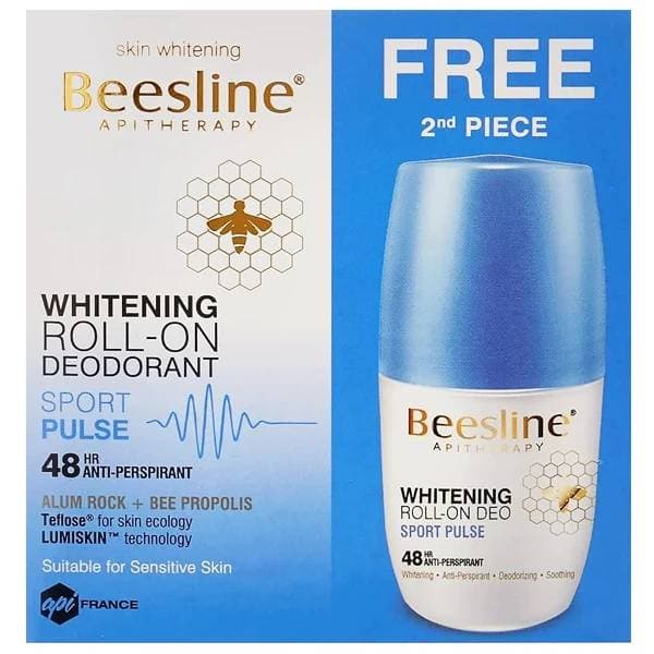 PACK BEESLINE 2 roll on deo eclaircissant sport pulse 50ml*2