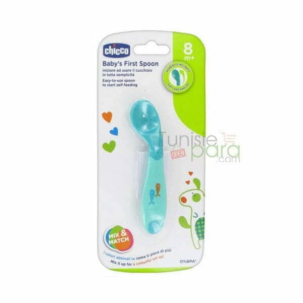 CHICCO CUILLERE SILICONE, 8m+ BOY