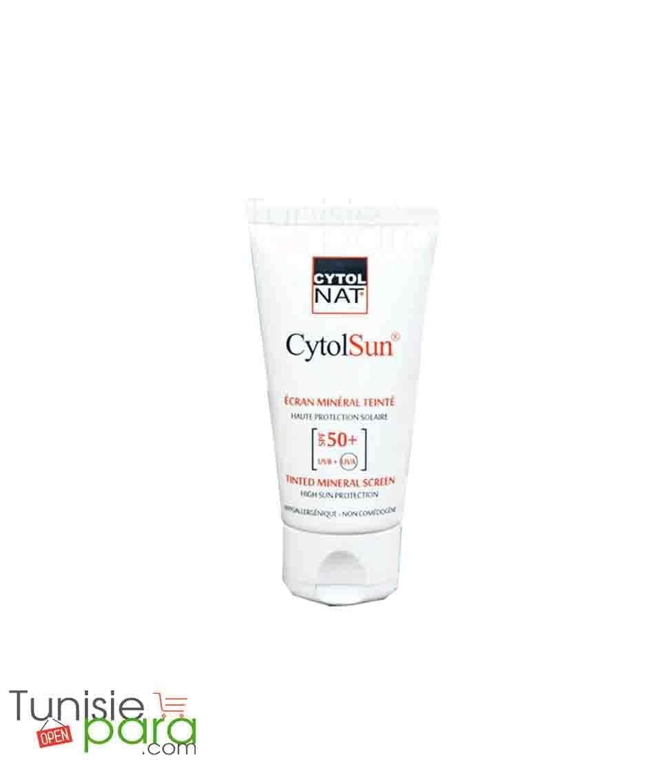 Cytolsun ecran mineral teinte spf50+ beige doré 02