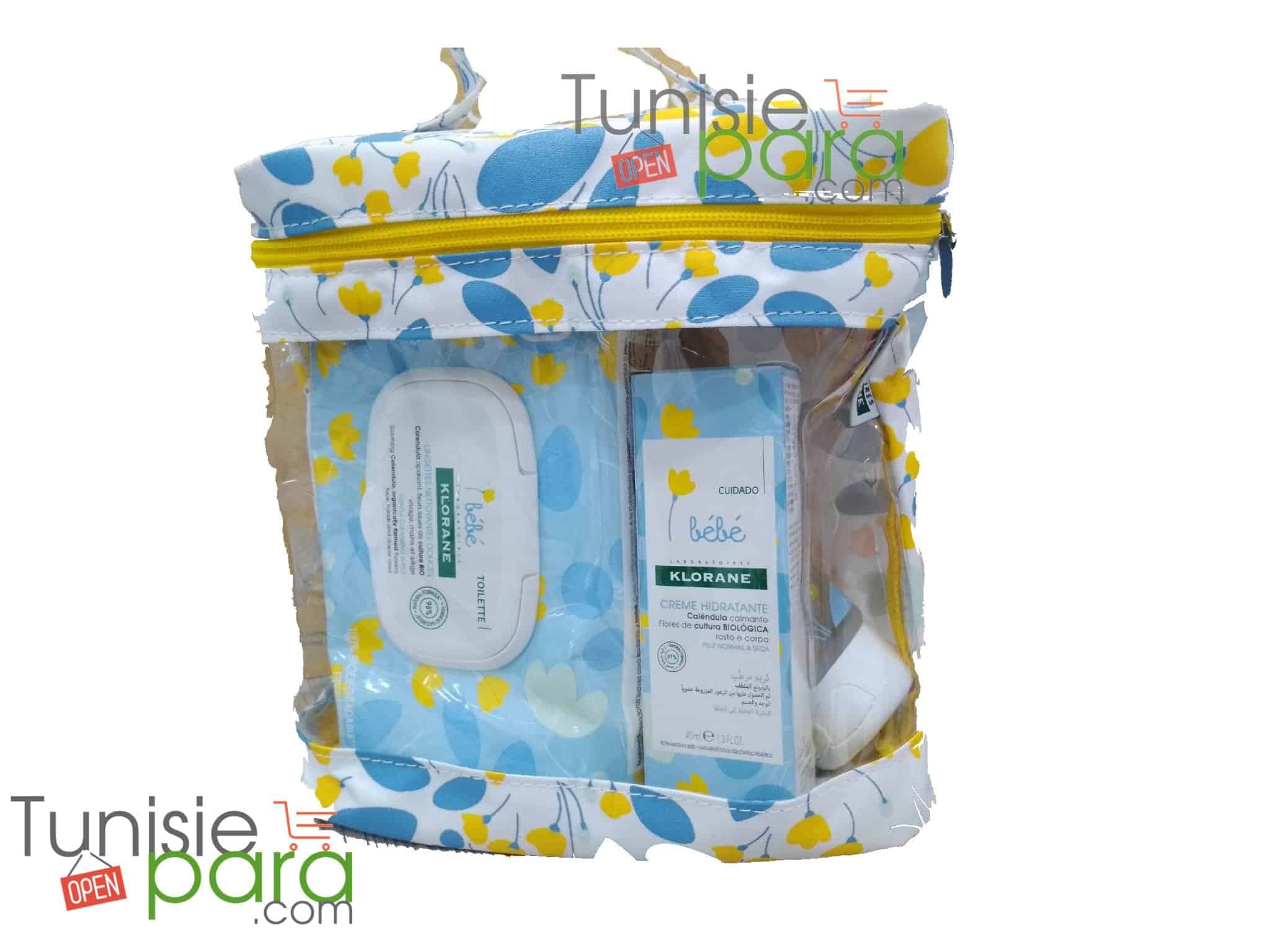 KLORANE BEBE pack shampoing + lingette + creme hydratante + trousse gratuit