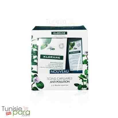 Klorane Rituel anti-pollution détox à la Menthe shampoing&baume