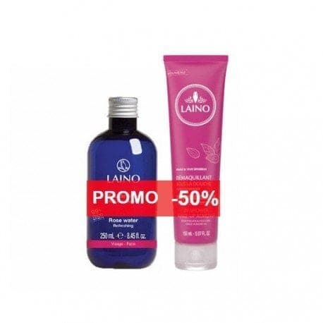 LAINO EAU DE ROSE + LAINO DEMAQUILLANT SOUS DOUCHE