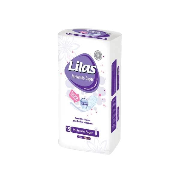 Lilas Serviettes Maternité super B/15