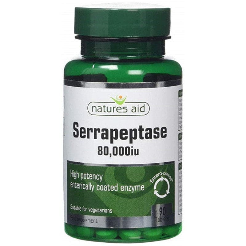 Natures Aid Serrapeptase 80,000iu 30 Comprimés