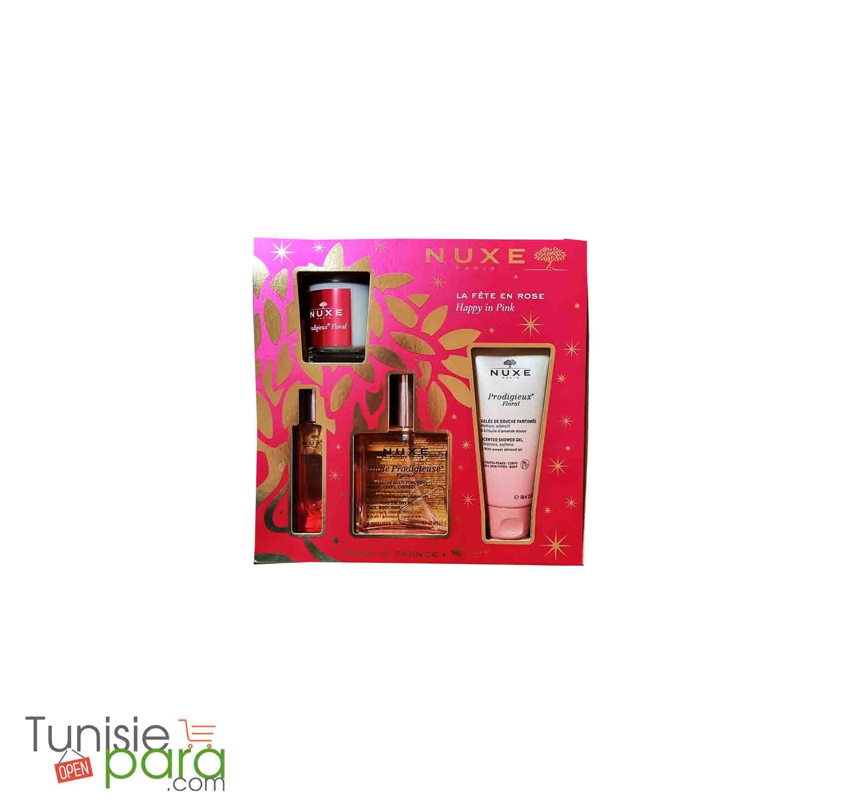 Coffret Noël – La Fête en Rose & Huile Prodigieuse Florale
