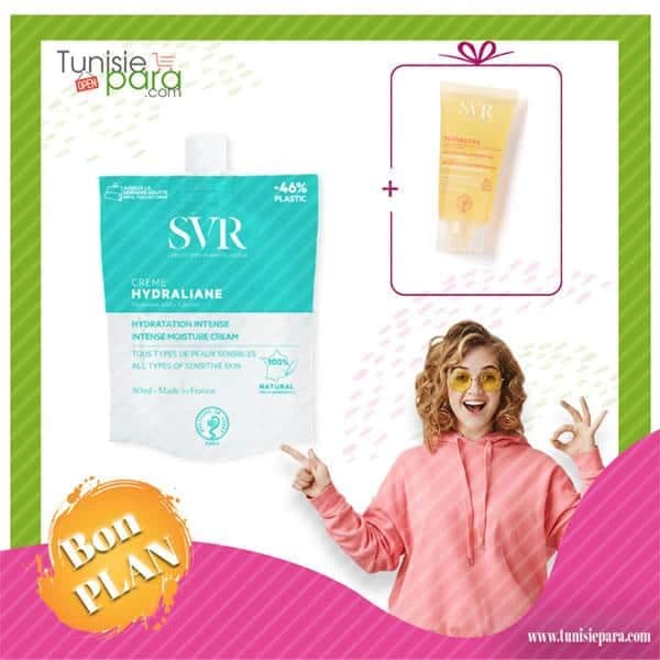 SVR HYDRALIANE Pack crème tous types de peaux sensibles + topialyse huile lavant 55ml