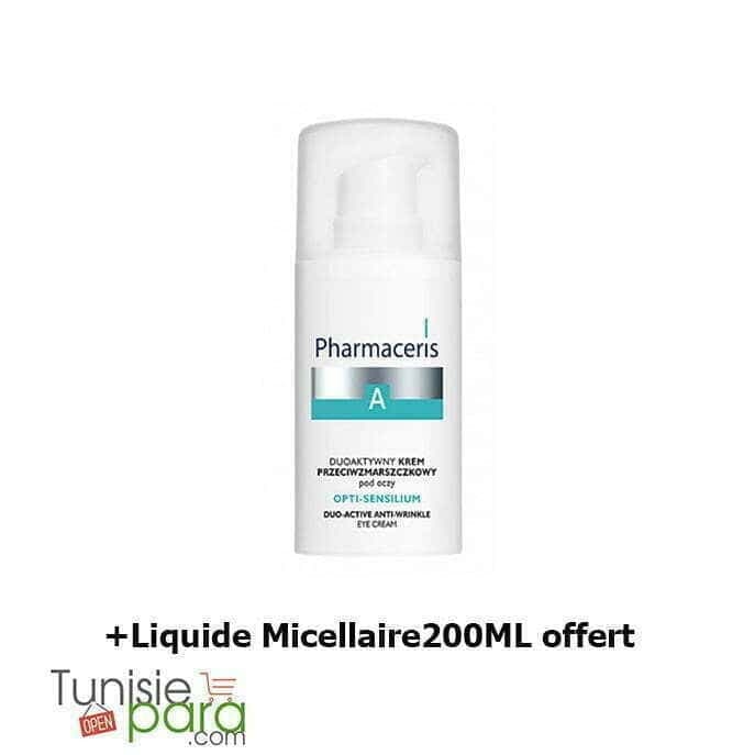 PHARMACERIS A CREME YEUX ANTI-RIDES OPTI-SENSILIUM 15ml+PHARMACERIS A PREBIO-SENSILIQUE – Liquide Micellaire200ML