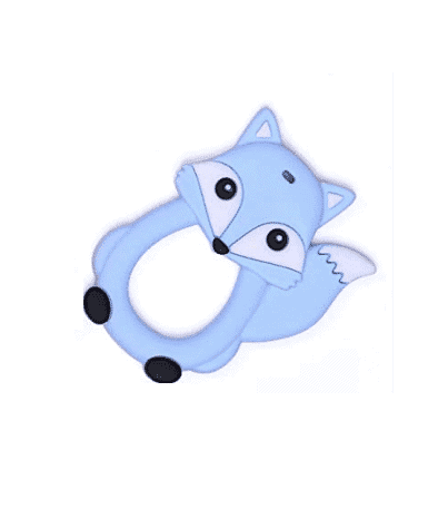 baby pur anneau de dentition renard bleu