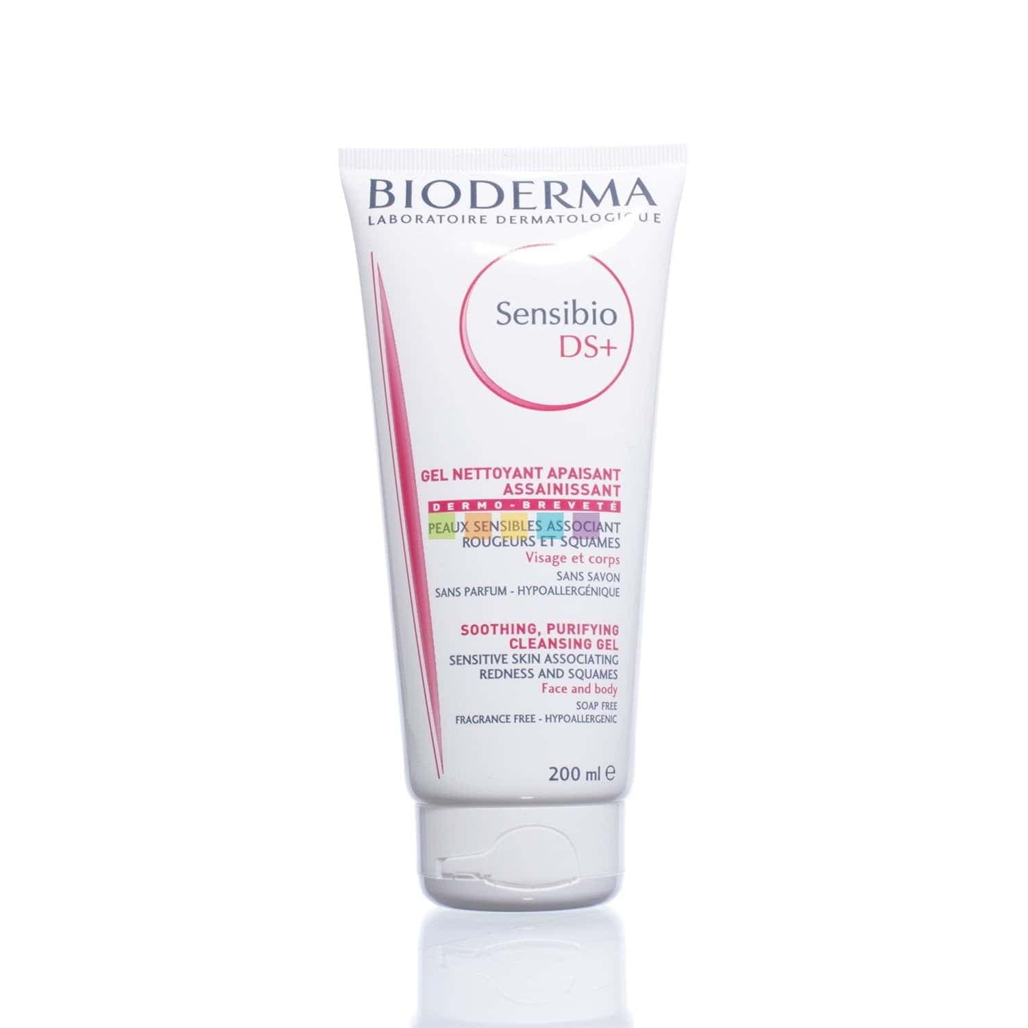 BIODERMA Sensibio DS+ Gel Moussant Peaux Sensibles, 200ml