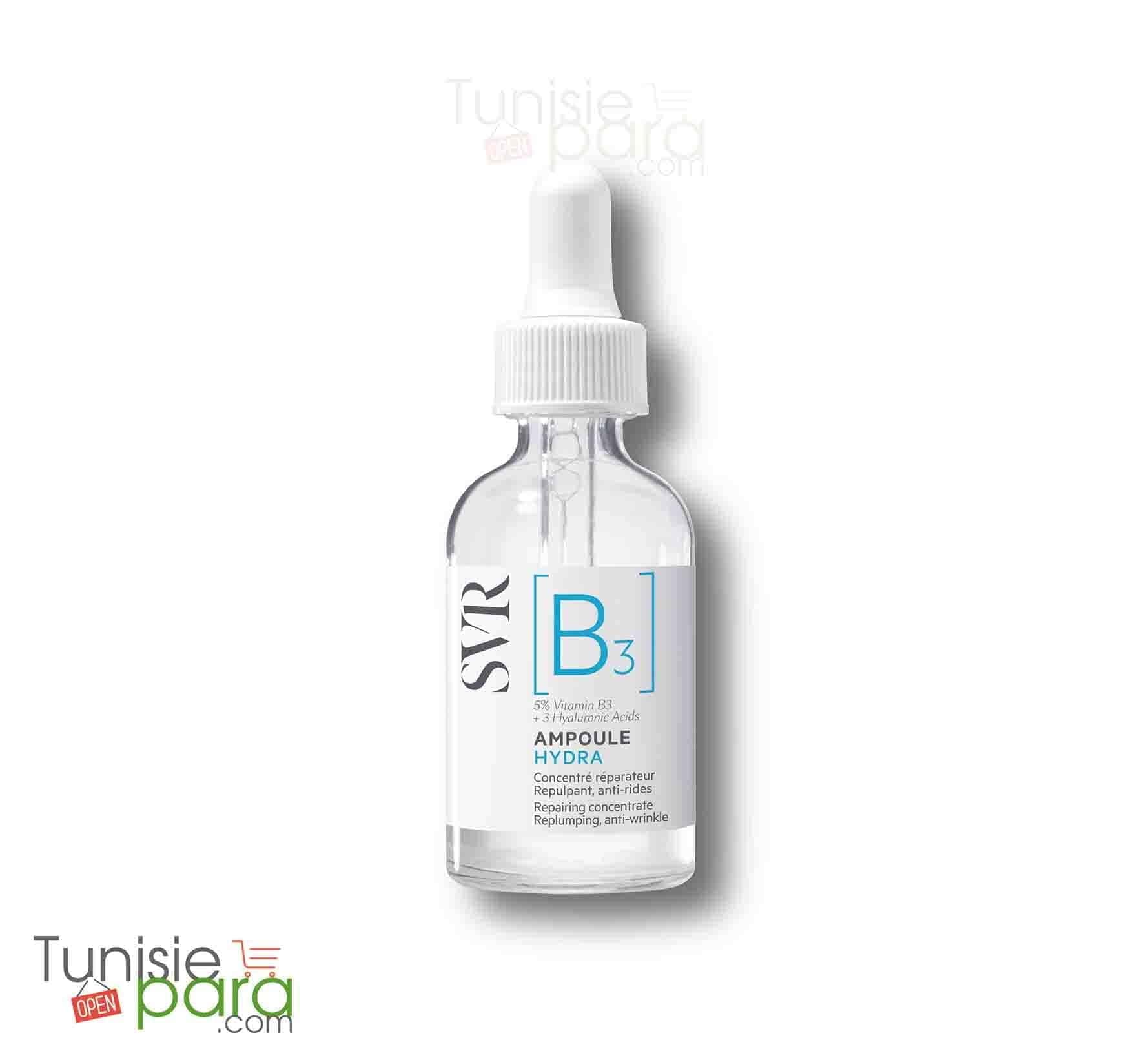SVR Ampoule B3 Hydra Concentré réparateur Repulpant anti-rides 30ml
